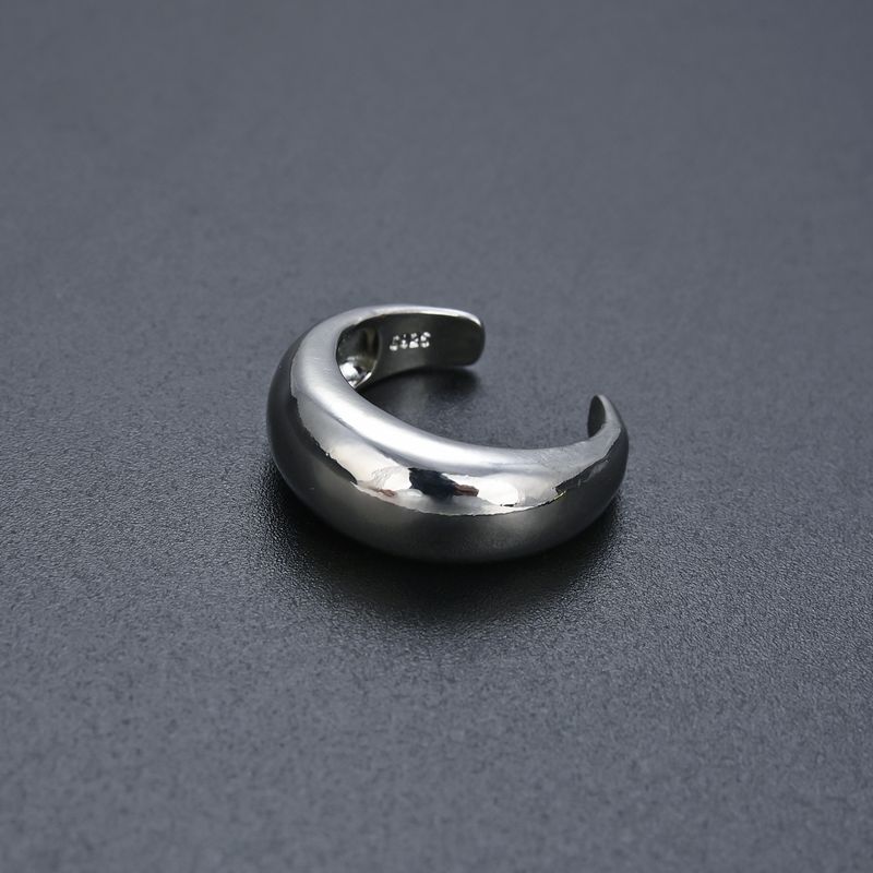 Anello unisex Ins da donna, stile freddo, anello con apertura a mezzaluna, gioiello netto, rosso, semplice, di alta qualità_voghion.com