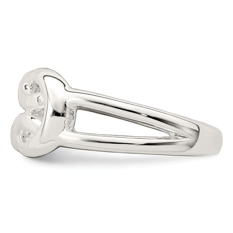 Sterling Silver Polished Celtic Knot Ring_voghion.com