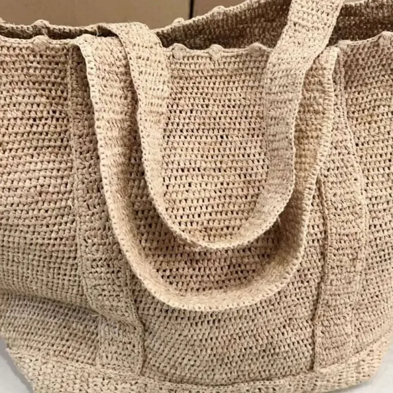 Designer 2025 Bohemian Raffia Straw Large Capacity Travel Beach Bags For Women Shoulder Handmade Summer Rattan Purses_voghion.com