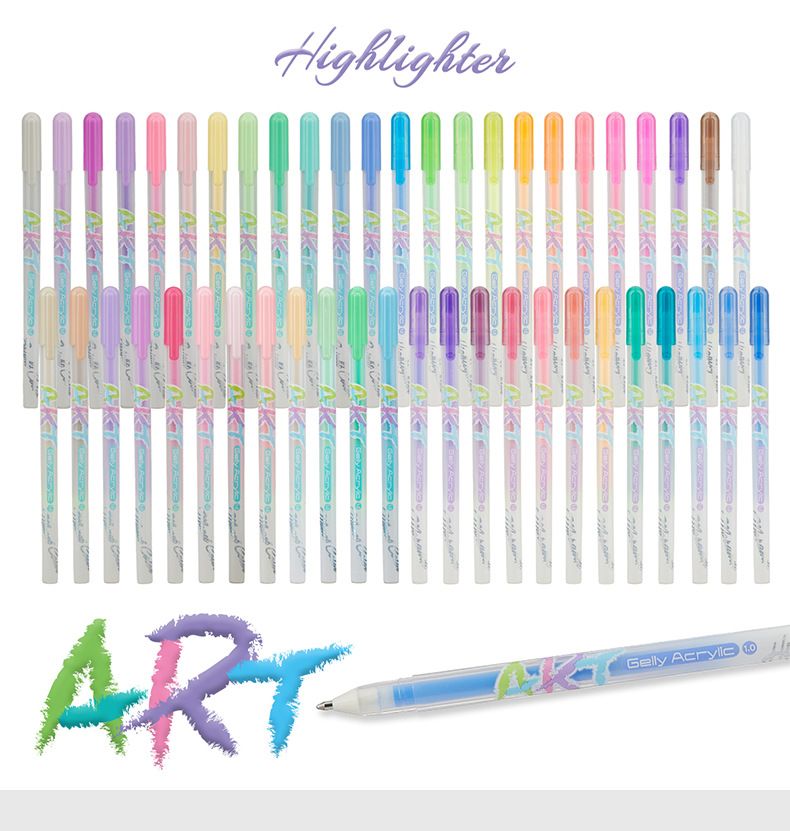 S358 Akrilik Fosforlu Kalem Seti - 1,0 mm Uç, Paket Başına 12 Canlı Renk (Floresan/Morandi/Monet/Pastel), Hızlı Kuruyan, Sanat İçin Leke Bırakmayan_voghion.com