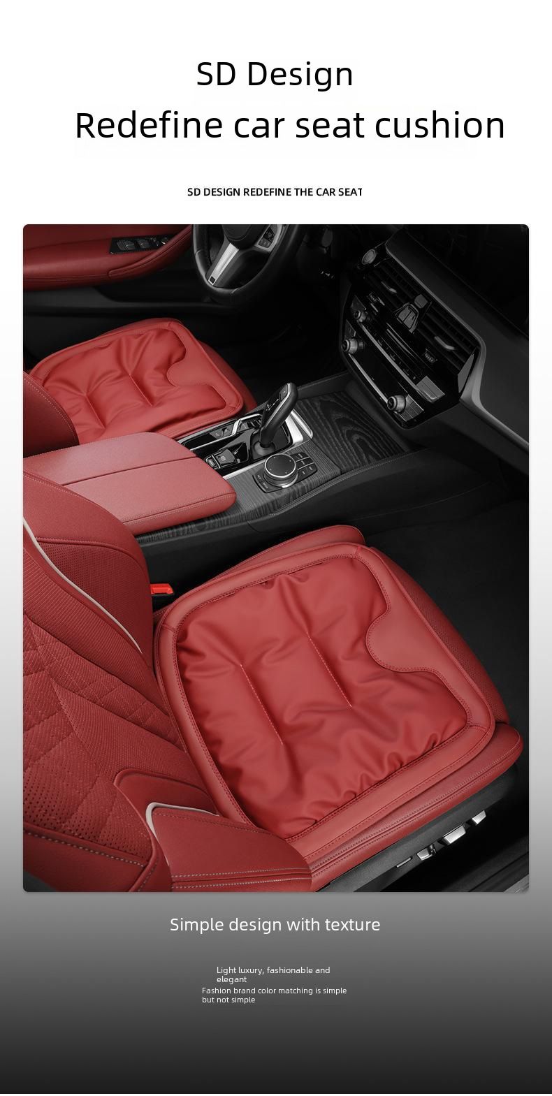 Bilstolsdyna antifouling läder vinter i ett stycke Mercedes-Benz Audi bil special bakre rad integrerad tredelad sittdyna_voghion.com