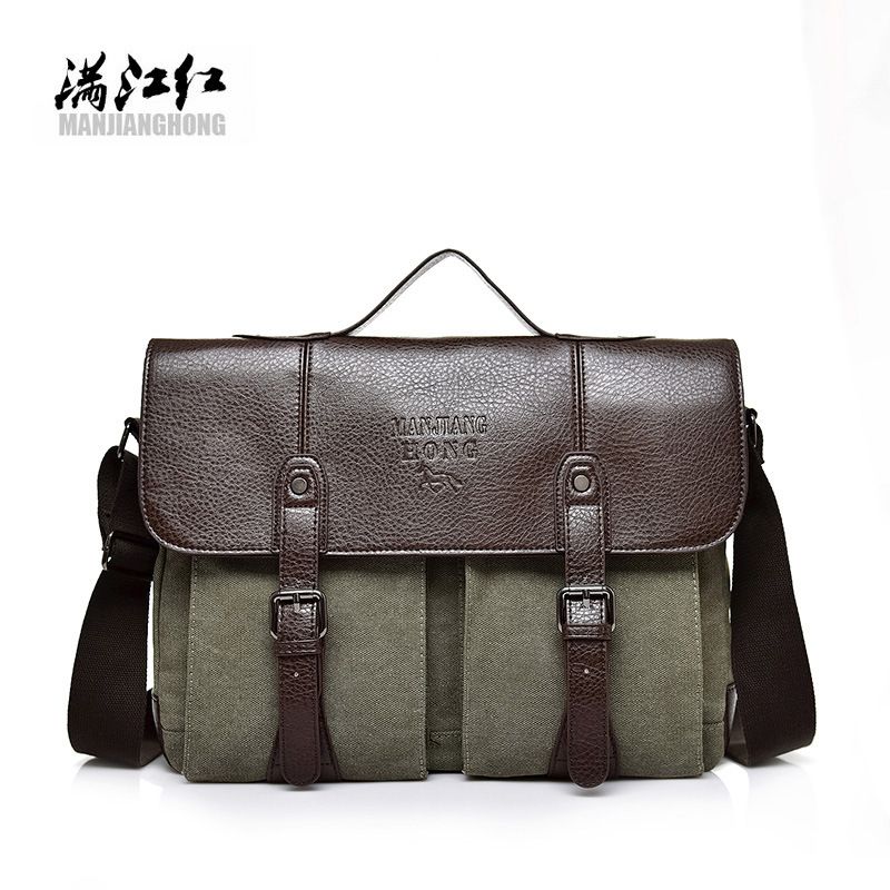 Maletín de negocios de estilo coreano para hombre, bandolera de un solo hombro, versión horizontal, para portátil, novedad de 2023_voghion.com