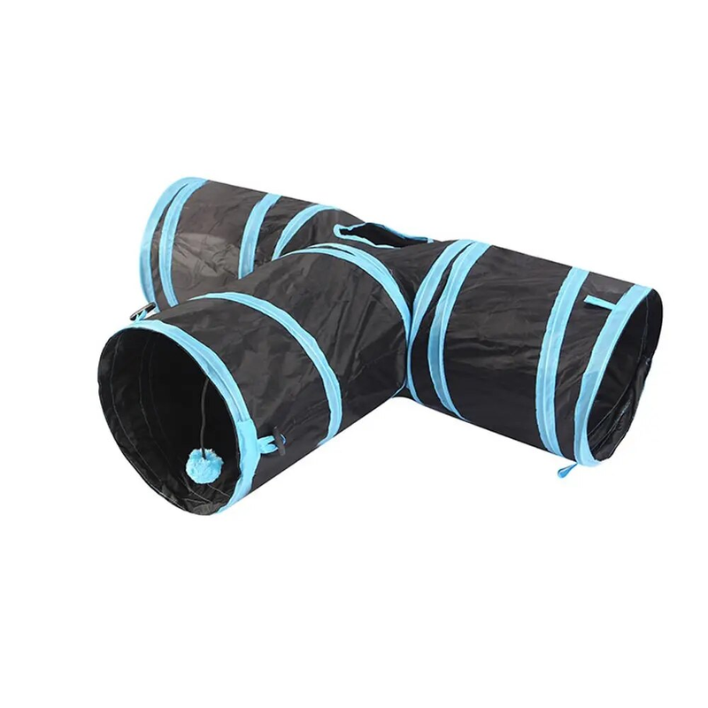Cat Tunnel Foldable Pet Tunnel Play Funny tent many Holes Kitten Rabbit outdoor Indoor Training Play Tube Cat Dog Game Pipe_voghion.com