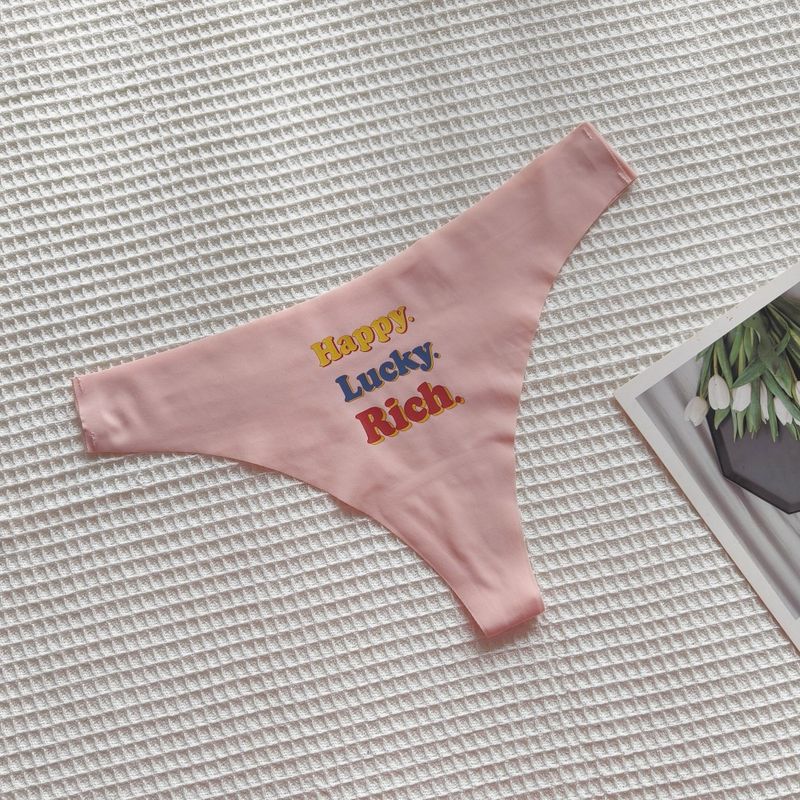 Seamless Thong Underwear For Women - Ultra-Thin Breathable Low-Rise Yoga Panties, No Show Comfort For Workout & Daily Wear_voghion.com