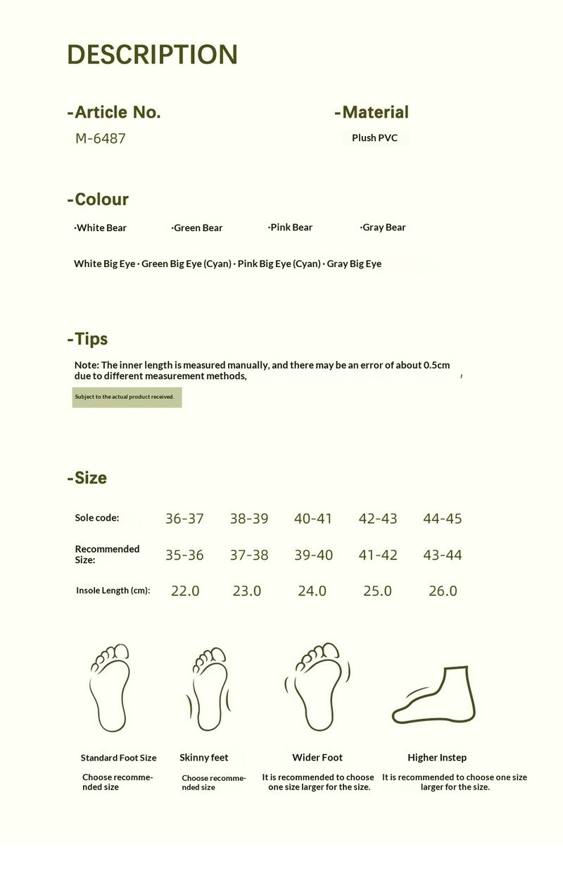 Pantofole da uomo in cotone caldo e soffice, stile cartoon, per la casa, invernali, da donna_voghion.com