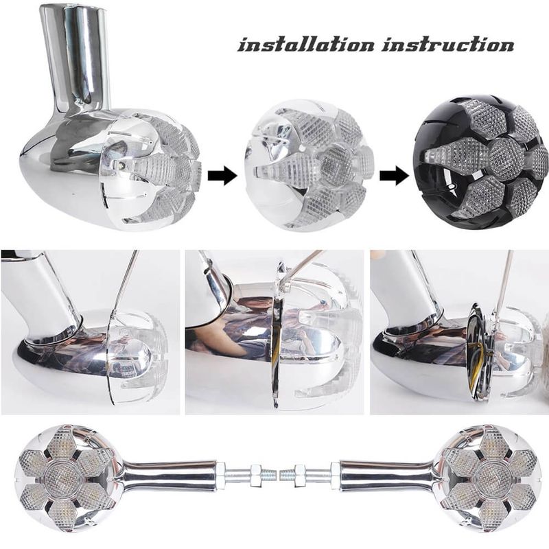 26W 1156/1157 Sockel vorne und hinten Blinker für Harley Sportster Dyna Low Rider Motorrad Signal Lampe Beleuchtung Indikatoren_voghion.com