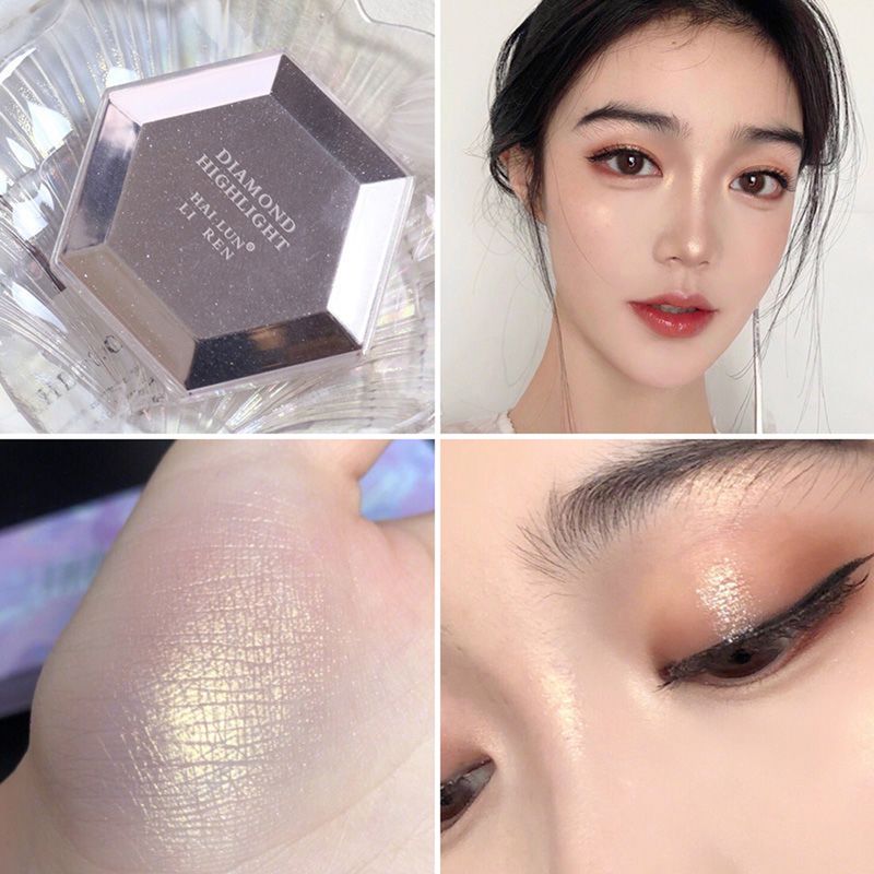 Hislaves Highlighter Palette High Gloss Non-flying Powder Pearlescent Face Brightening Luminizer Body Facial Highlighting Contour Palette For Girl_voghion.com