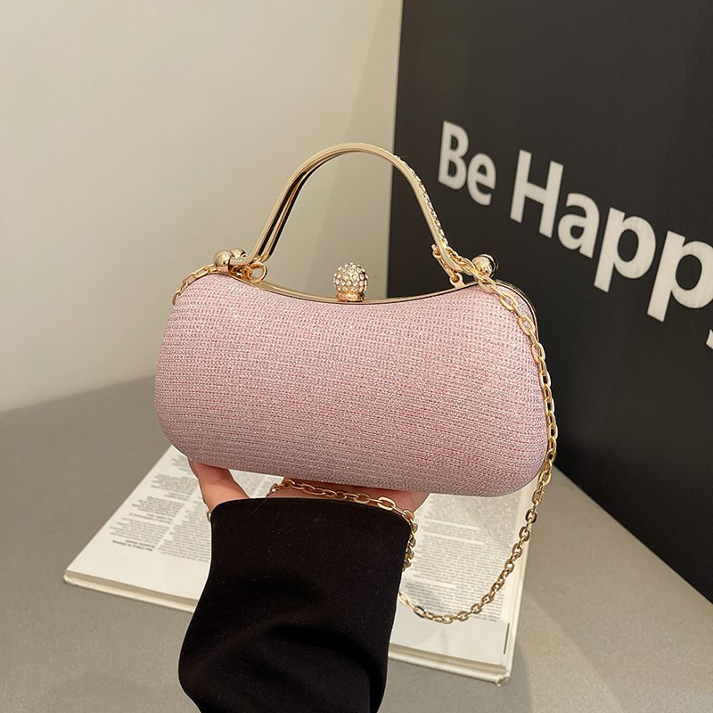Borsa a tracolla con catena glitterata, nuova borsa alla moda, versatile e di nicchia, da donna_voghion.com