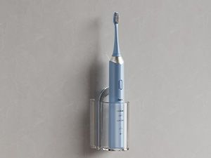 Self-Adhesive Wall Mounted Toothbrush Holder - Electric Organizer, Space Saver For Bathroom EU_voghion.com