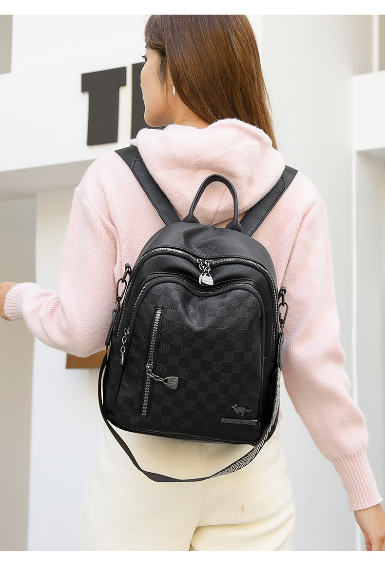 2023 New Women's Shoulder Bag Trendy and Popular on The Internet, Large Capacity Fashion Backpack Three Purpose Backpack_voghion.com