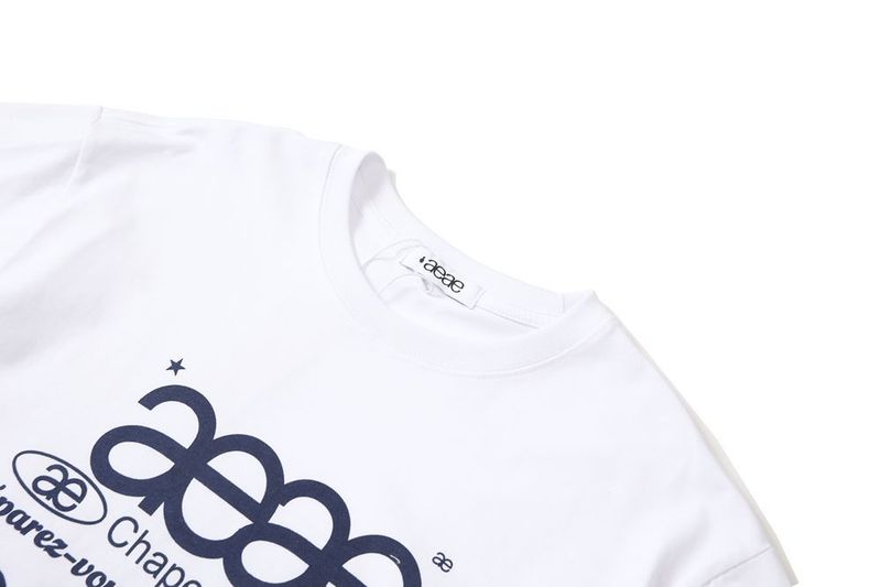 Aeae Top alla moda coreano con stampa di lettere, estivo, dolce, largo, snellente, a maniche corte, da donna_voghion.com