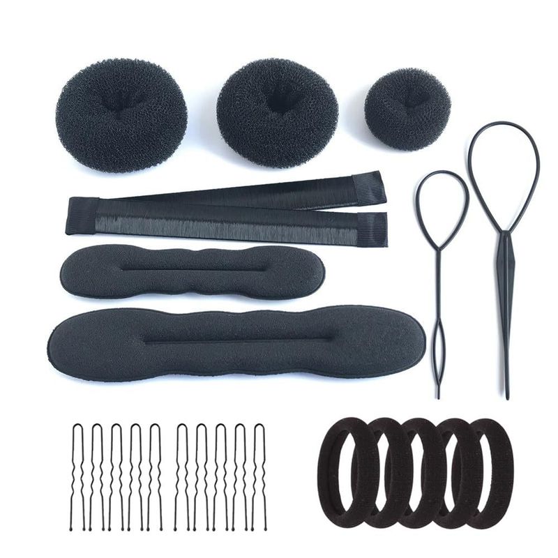 Set di bigodini per capelli, set di strumenti per lo styling dei capelli, strumento per fare chignon a spirale, acconciatura per ragazze e donne_voghion.com