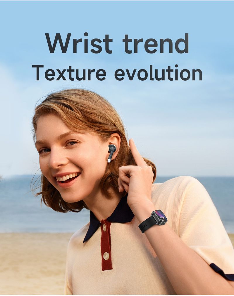 D8Pro Çok Fonksiyonlu Akıllı Saat Kulaklık İki Bir Arada Bluetooth Çağrı Sağlık İzleme NFC Spor Saati_voghion.com
