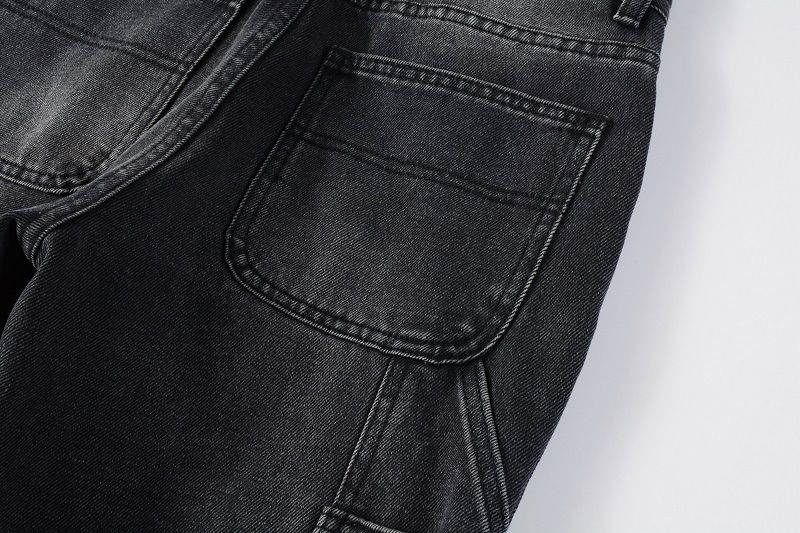 Herenkleding Modieuze Retro Contrasterende Kleur Flared Jeans Niet-elastische Slim Fit Flared Broek_voghion.com