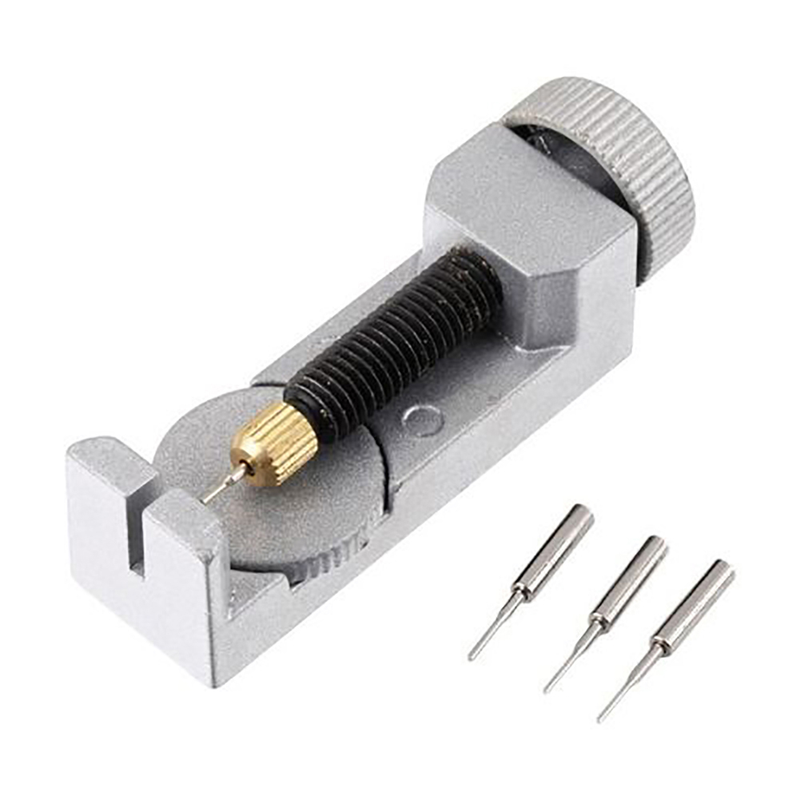 Qianbihe Adjustable Watch Band Strap Adjuster Bracelet Link Pin Remover Repair Tool Kit-Black_voghion.com