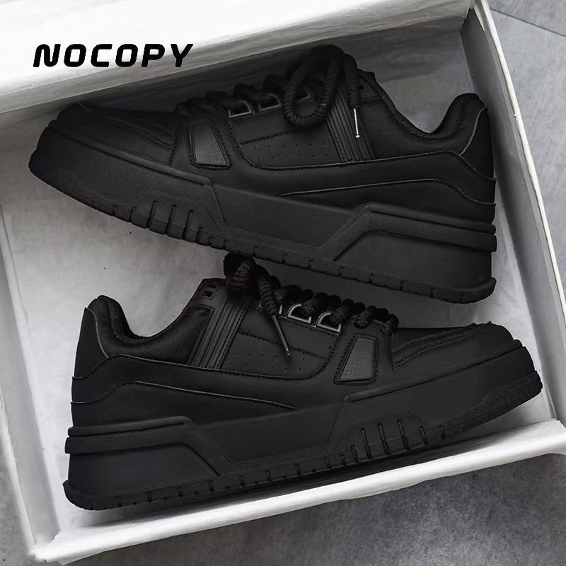 【 Bolti akció 】 NOCOPY Fekete Harcos Férfi 2025 Új Hétköznapi Deszka Konyhába És Munkába, Csúszásgátló Vastag Talpú Sport_voghion.com