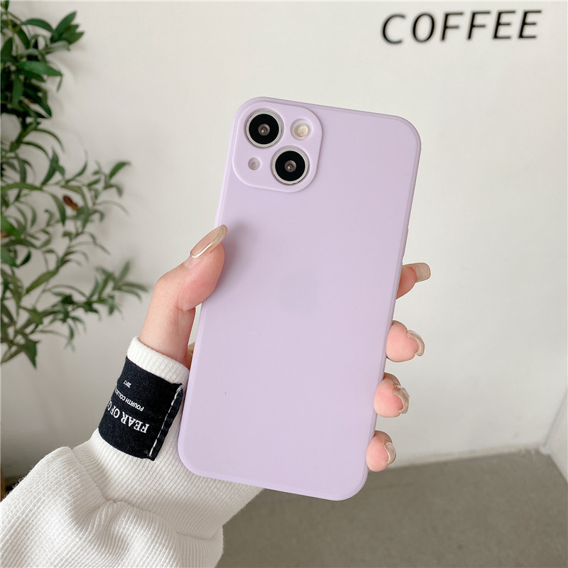 Square Liquid Silicone Phone Case för iPhone 14 11 13 12 Pro Max 13 Mini X XR XS 7 8 Plus SE 2020 Mjukt skydd bakstycke_voghion.com