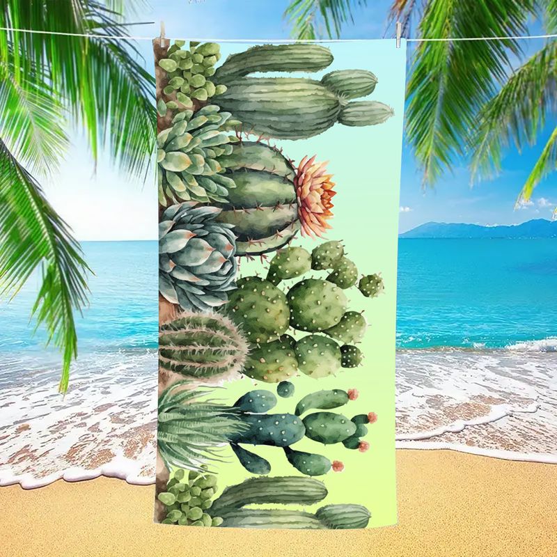 Asciugamano da spiaggia in flanella bifacciale con stampa personalizzata - Asciugatura rapida e protezione UV (multiuso come scialle, telo da bagno, coperta da picnic)_voghion.com