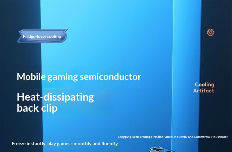 Digitex New Model Phone Cooler Semiconductor Artifact Air Cooling Charging Ultra Quiet Noiseless Clip-on Back Clip Fan_voghion.com