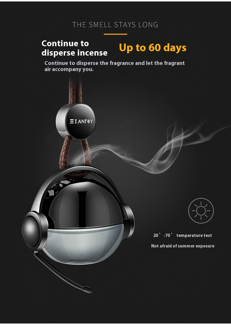 2024 Nuovo ciondolo creativo in metallo per auto, profumo per auto, profumo per auto in bottiglia di profumo per auto, olio essenziale, ciondolo per auto profumato_voghion.com