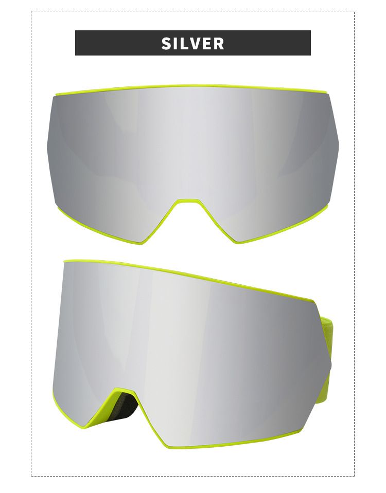 Magnetische skibril, geïntegreerde high-definition lenzen voor volwassenen, winddichte UV-bestendige bril voor sneeuwklimmen en_voghion.com
