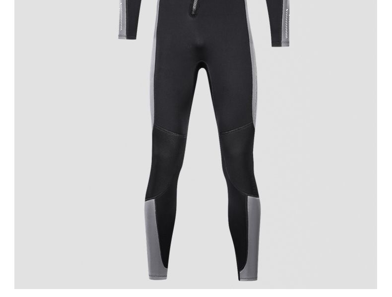 Novo traje de mergulho masculino de 3 mm, traje de mergulho quente de uma peça, traje de banho feminino de manga comprida para mergulho com snorkel no inverno_voghion.com