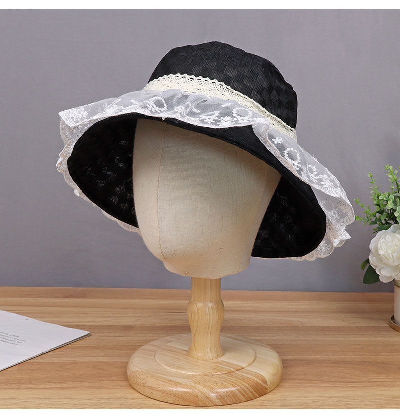 Chapeau bob en maille et dentelle pour femme, chapeau d'été respirant et doux pour l'extérieur, idéal pour les voyages, 2025_voghion.com