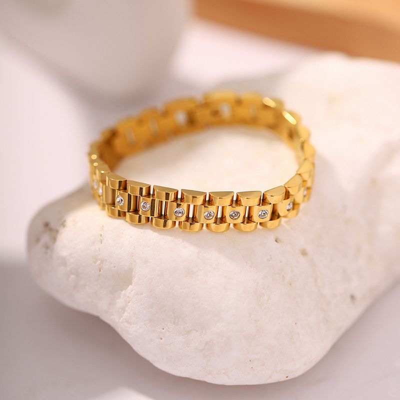 INS Internet Celebrity's Same Metal Wind Titanium Bracelet, Stainless Steel PVD Gold-plated Watch With And Bracelet_voghion.com