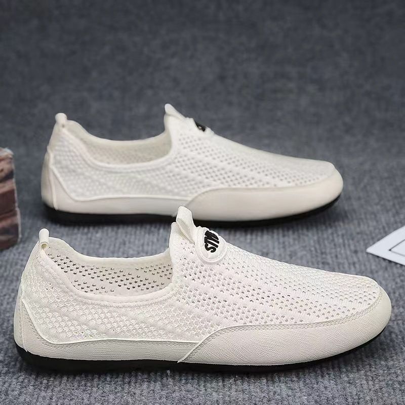 Herren Sommer Fliegen Gewebte Sport Freizeit Dünne Sohle Mesh Schuhe, Männer Und Arbeit Weiche Sohlen, Leichter Arbeitsschutz_voghion.com
