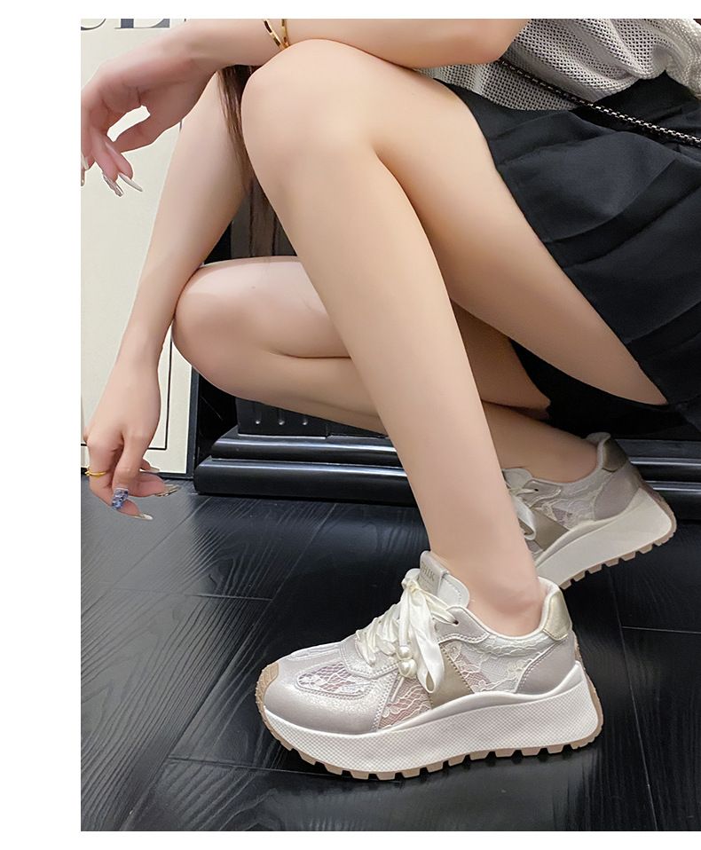 Women's Shoes Raise Breathable Thick Sole Casual Color Matching Travel Shoes_voghion.com