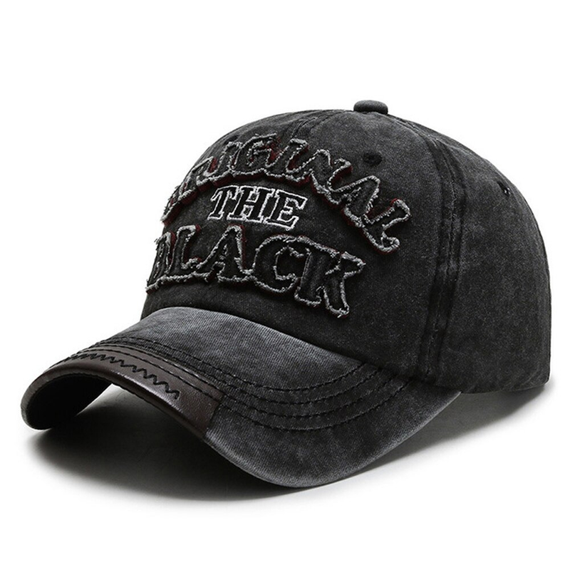 Pomlad/poletje Retro črkovne vezenine Baseball kape Moški Ženske Bombažna nastavljiva priložnostna kapa Hip Hop Streetwear Sončni klobuki_voghion.com
