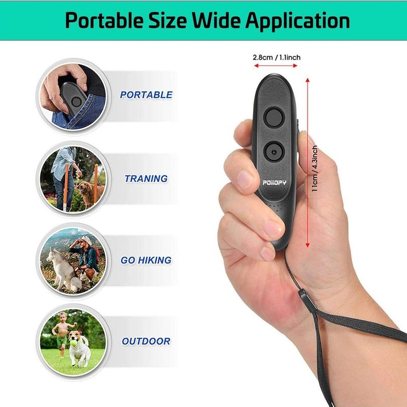Trainer Ultrasonic Dog Repeller Handheld Bark Stopper Portable Multi-Functional Anti-Barking Pet Supplies_voghion.com