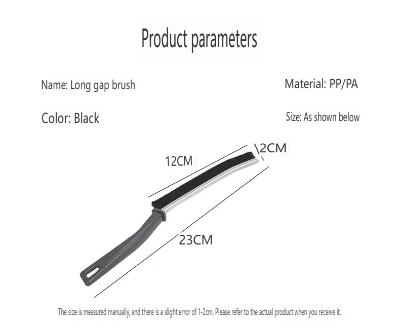 Gap brush hard hair bathroom kitchen tile dead corner cleaning brush window seam groove wall hanging multi-functional long handle brush_voghion.com