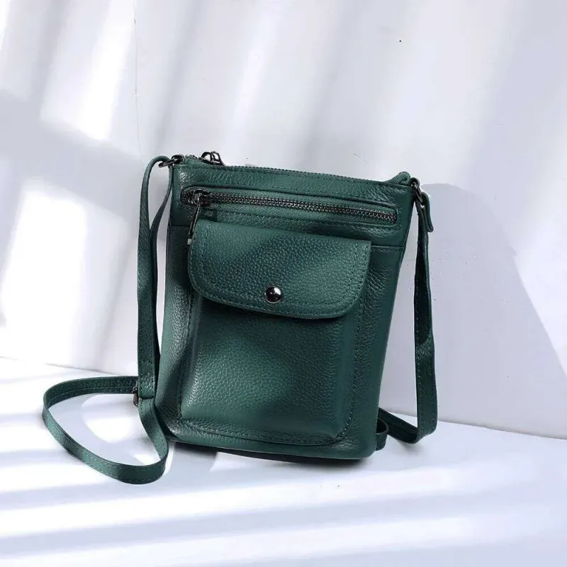 Designer-Taschen 2025 Sommer Leichte Umhängetasche aus echtem Leder für Frauen und Mädchen mit mehreren Taschen, kleine Handy-Geldbörse_voghion.com
