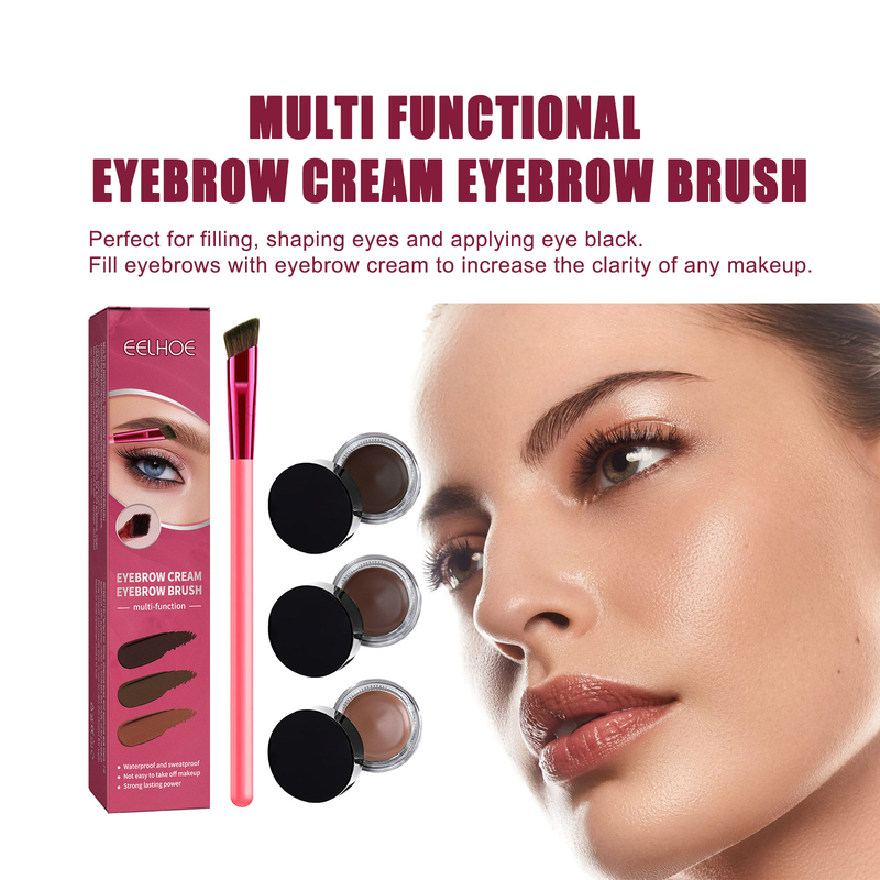multi-function eyebrow Beautiful brush set portable eyebrow brush eyebrow cream bevel wild eyebrow eye shadow contour_voghion.com
