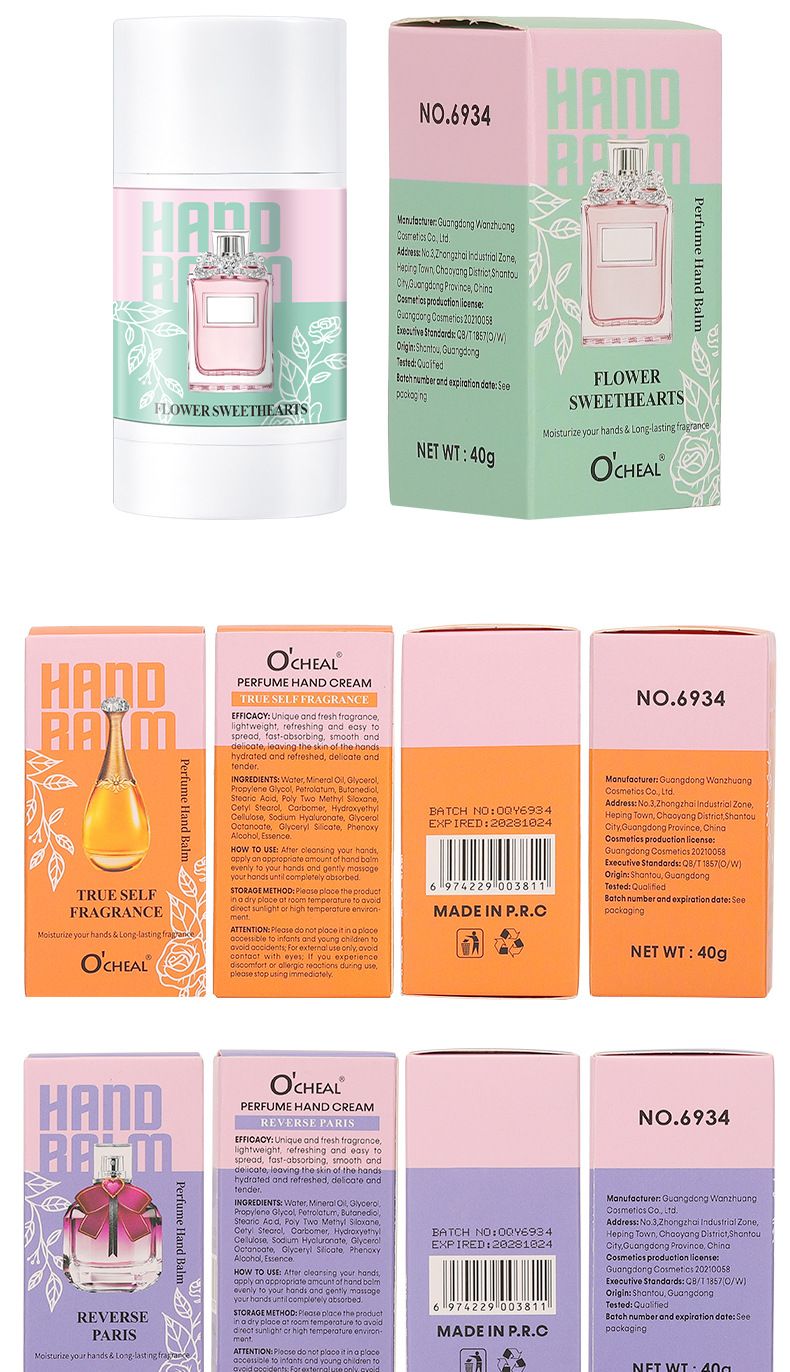 Crema de manos refrescante con perfume OCHEAL, 40 g, hidratante, suave, para manos y pies, antisequedad y antiagrietamiento._voghion.com