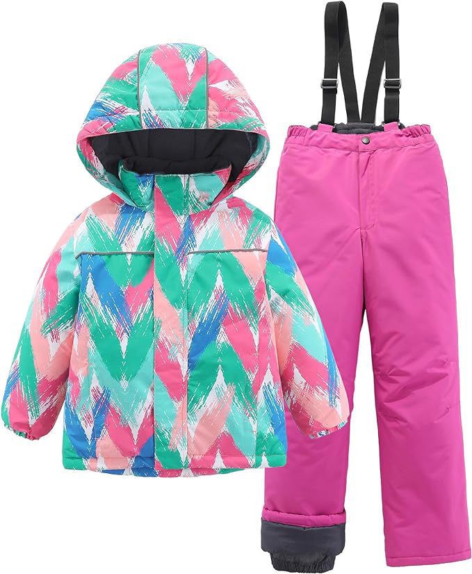 Kinder-Winterskianzug-Set – Wasserdichte Schneejacke und -hose (Thermo-isolierte Outdoor-Spielbekleidung für Jungen und Mädchen, 110–160 cm, 15 Designs)_voghion.com