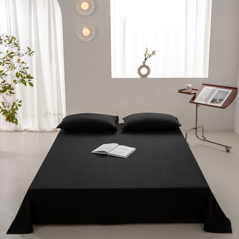 Lenzuolo singolo in cotone lavato, tinta unita, trapunta di lusso, pezzo unico_voghion.com