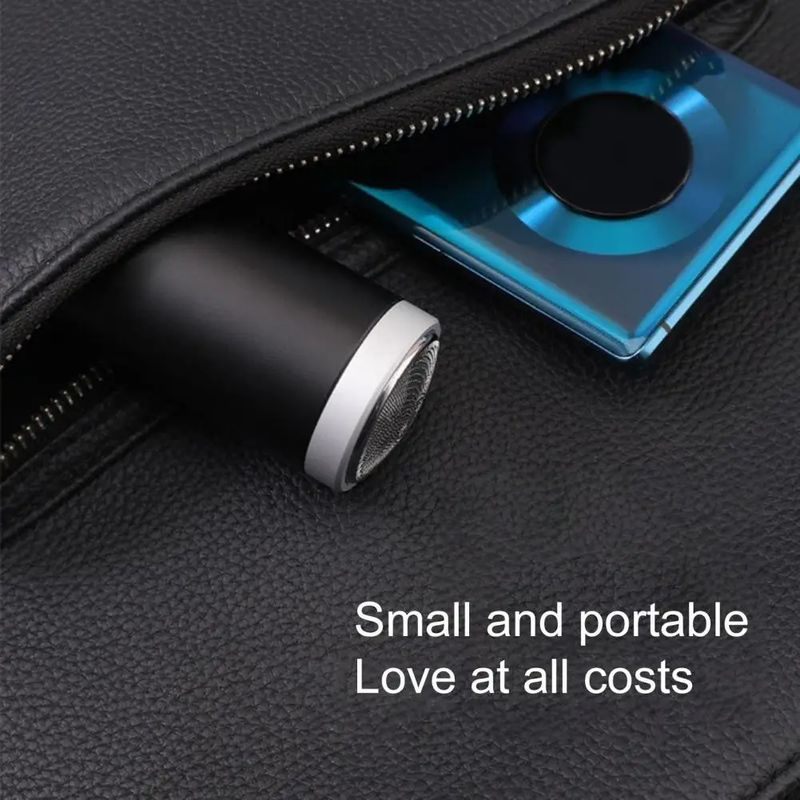 Portable Waterproof Electric Shaver with Sharp Blade Honeycomb Mesh Design Quick Clean Shaving Travel Mini Razor_voghion.com