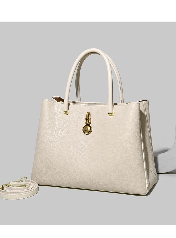 LEMON KOKO Borsa a tracolla grande da donna – Borsa a tracolla elegante e versatile per il lavoro e l'uso quotidiano, in pelle PU con chiusura a cerniera, beige_voghion.com
