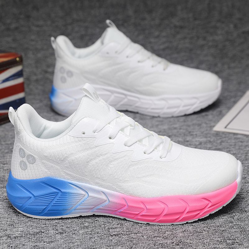 Scarpe da corsa basse da uomo, sportive, per il tempo libero, traspiranti e resistenti, con lacci e blocchi di colore, di qualità imbattibile, primavera 2025._voghion.com