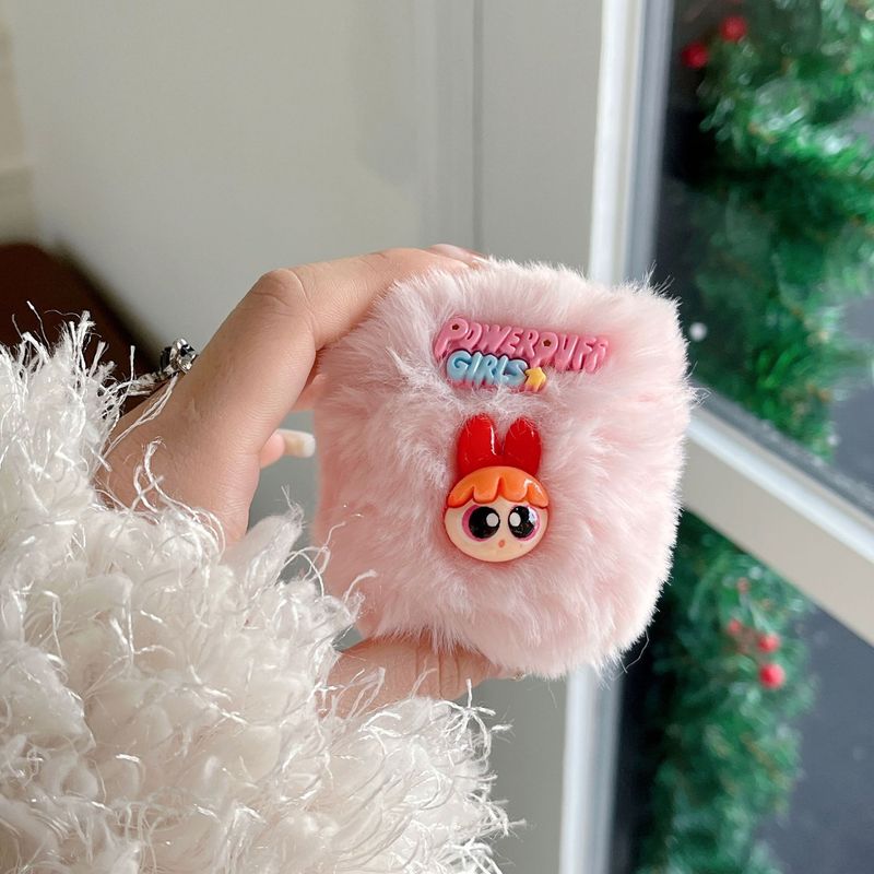 Japanse en Koreaanse pluche stereokat voor airpods 3 beschermhoes pro2 draadloze Bluetooth 1/2 generatie oortelefoonhoes_voghion.com