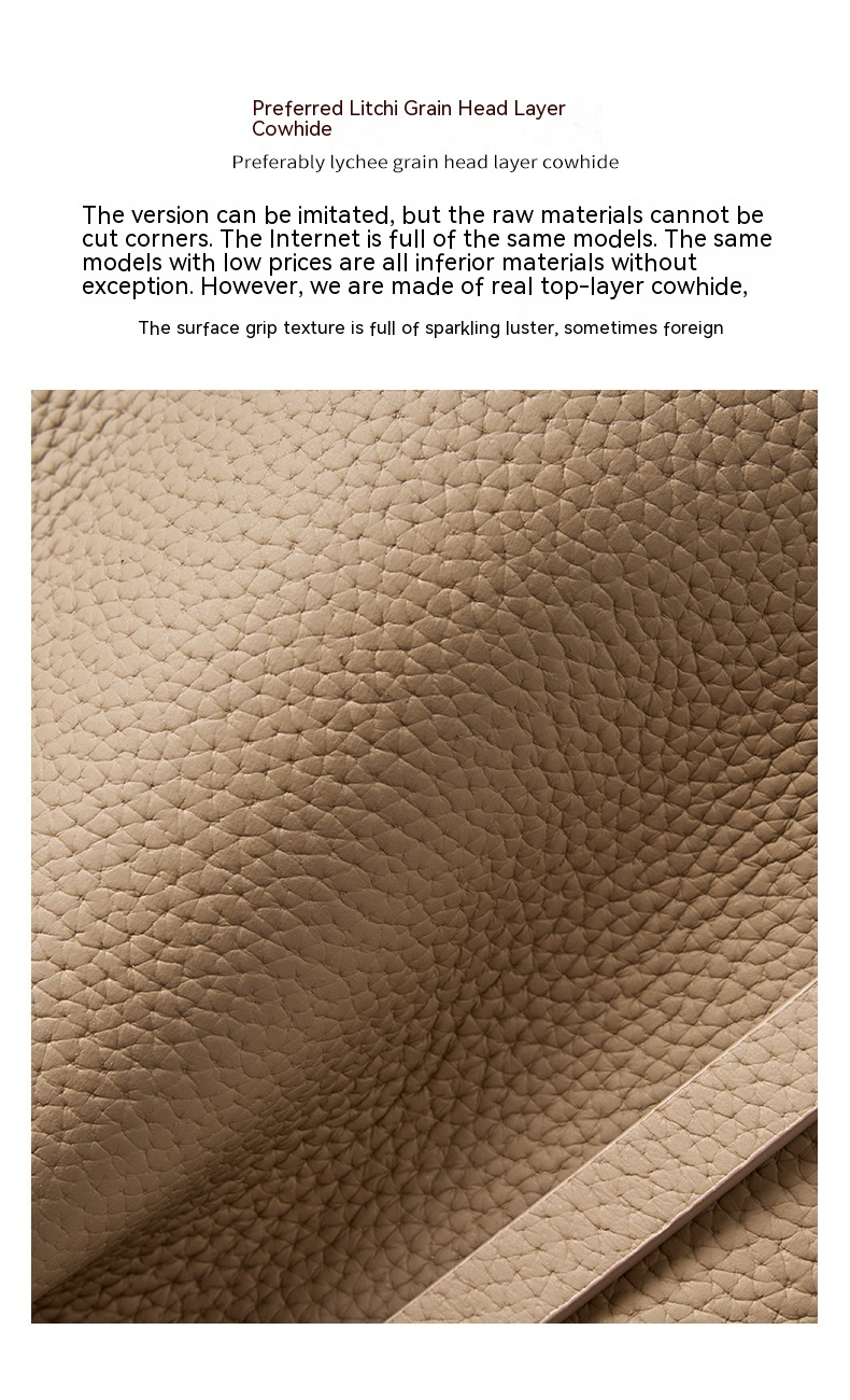 Nuova borsa a secchiello portatile alla moda in morbida pelle bovina con borsa a tracolla singola a spalla di alta qualità Borsa minimalista in pelle bovina con strato superiore per le donne_voghion.com