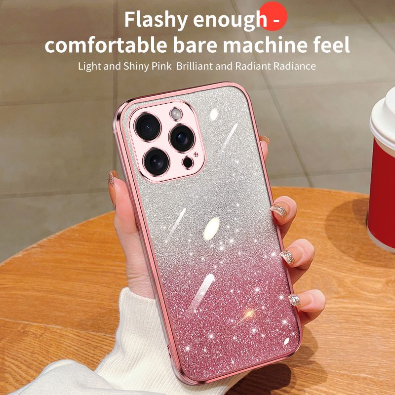 Glitter Brilliant Sticker Case Voor Honor X8A 90 Lite X9 X7 50 X8 70 Huawei P30 Pro Y9S Plating Cover_voghion.com