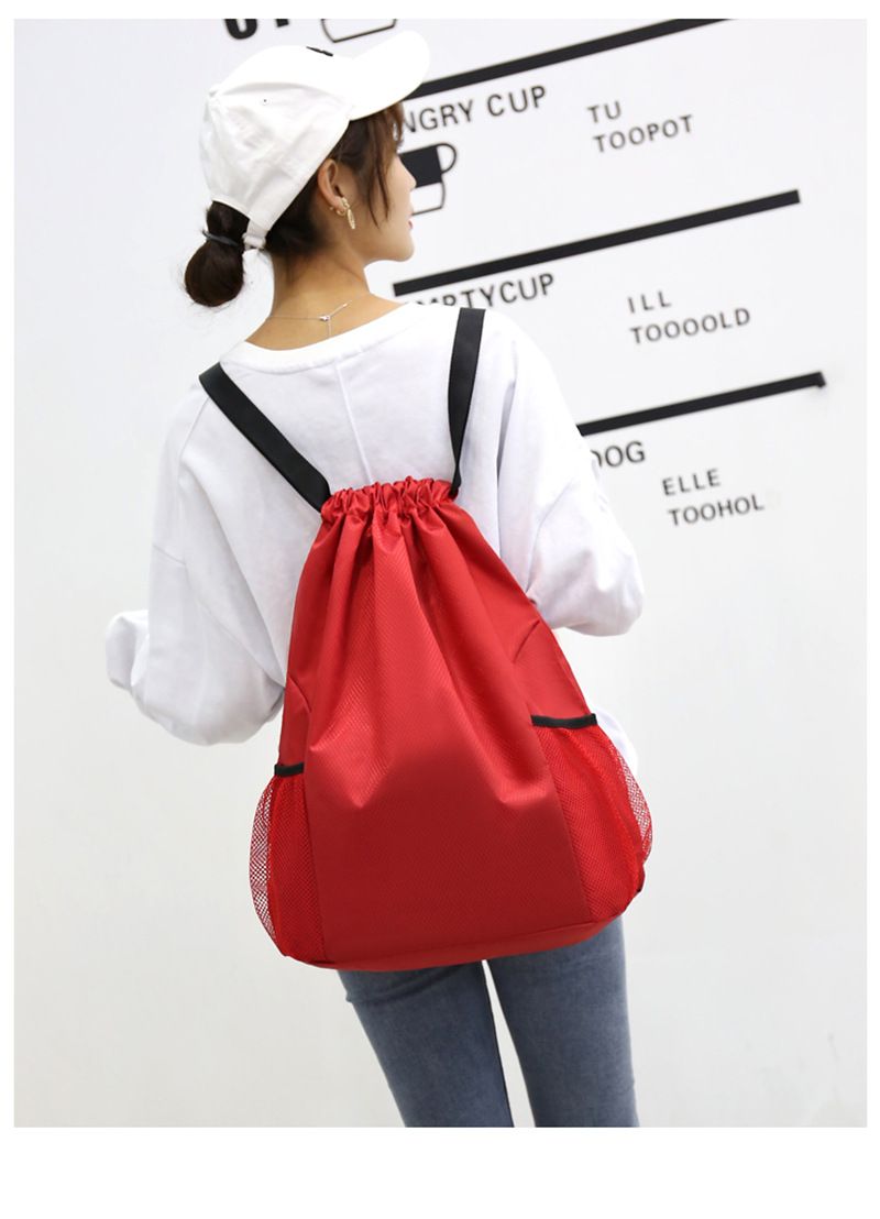 Sports Drawstring Backpack - Large Capacity Gym Bag For Basketball, Football & Training (Multi-Purpose & Durable)_voghion.com