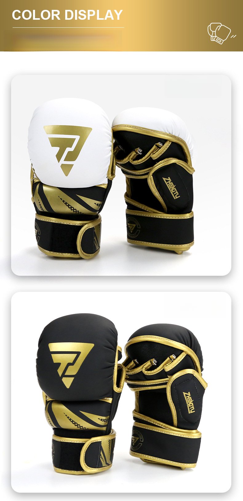 Boxhandschuhe mit verdicktem Innenfutter, Boxhandschuhe für Erwachsene, Sanda-Training, Kampf, Boxsäcke, Boxhandschuhe, UFC für Herren und Damen_voghion.com