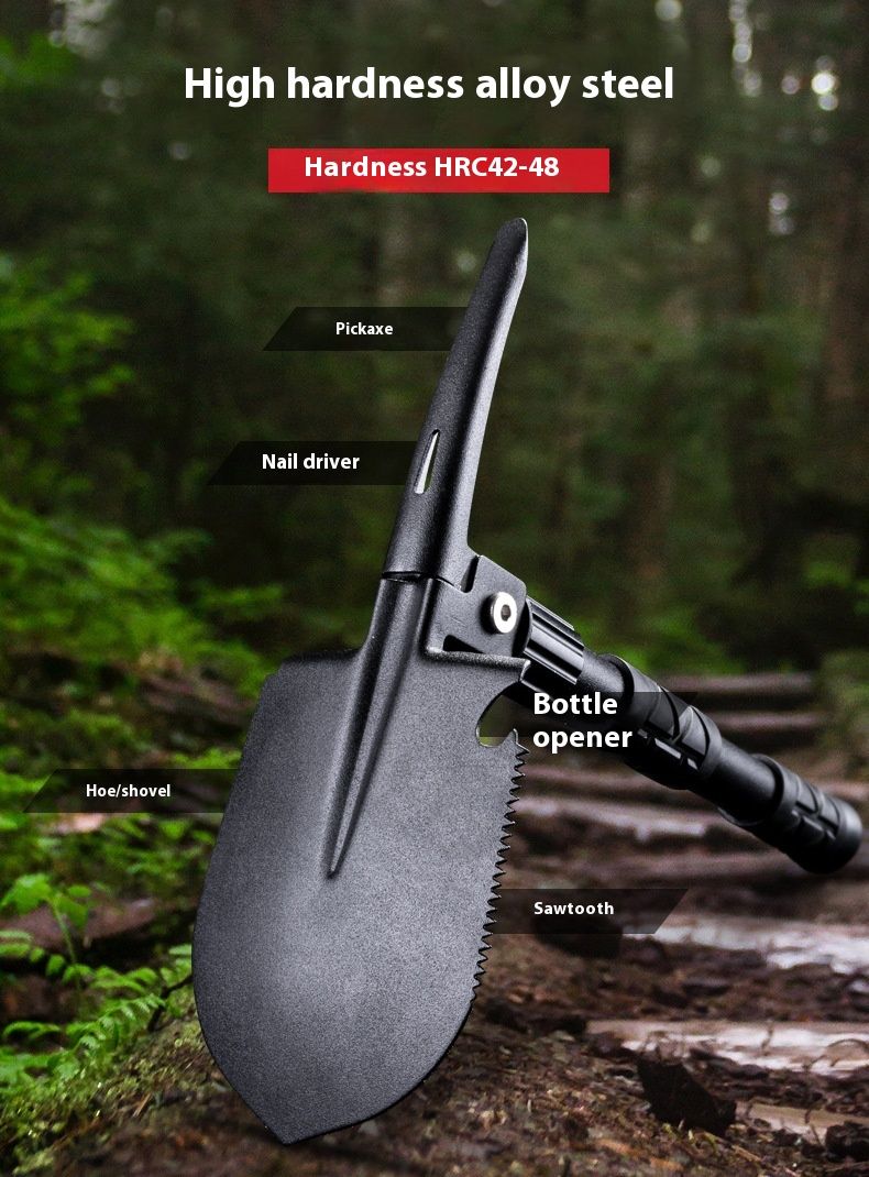 Chang Mini Engineer Multi functional Folding Outdoor Shovel in Hand with shovel_voghion.com