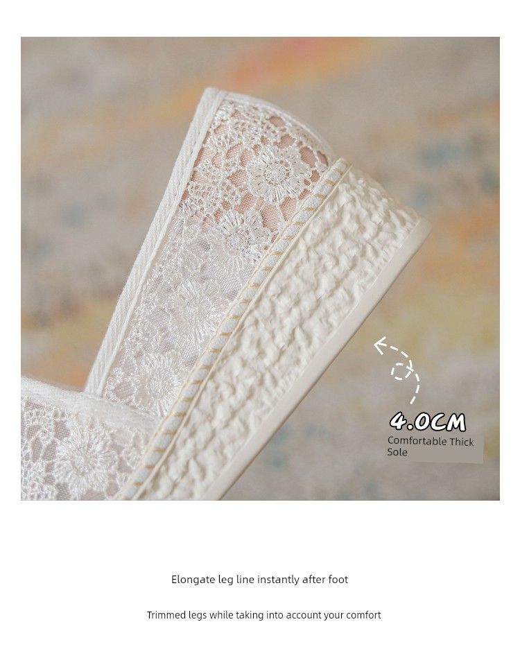 Breathable Mesh Platform Spring Plaid Wedge Fisherman Shoes_voghion.com