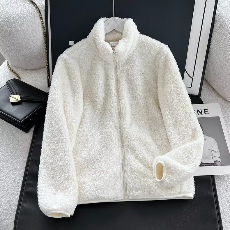 Women's Soft Fleece Zip-Up Hoodie - Cozy Winter Pullover With Pockets, Lightweight & Warm, Loose Fit Casual Outerwear (Multiple Colors)_voghion.com