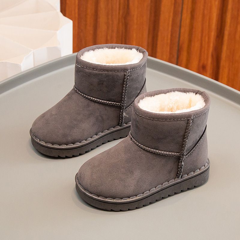Winter neue Baumwollschuhe für Jungen und Mädchen mit dicken warmen Kinder-Schneestiefeln_voghion.com